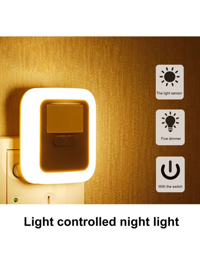 2-Piece LED Plug-in Motion Wall Night Lamp White - Image 4