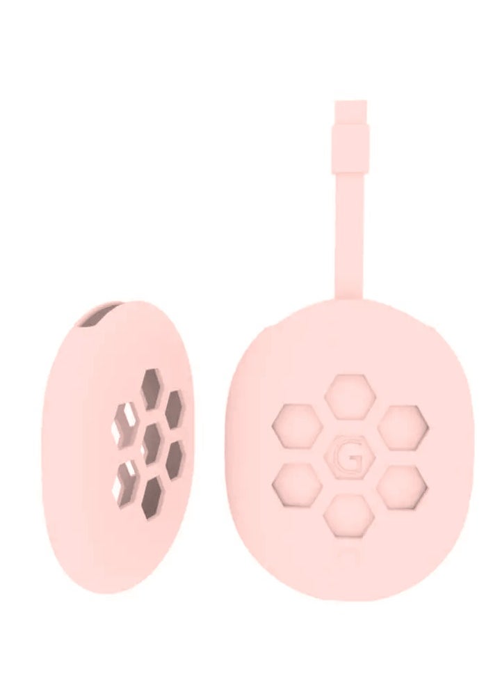 O Ozone Silicone Case Protective Cover For Google Chromecast TV 2020 TV BOX , Lightweight Anti-Slip Shockproof TV Set Top Box Sleeve Cover - Pink  - Image 1