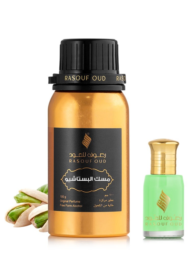 RASOUF Pistachio Musk Scented Oil - 100g - Image 1