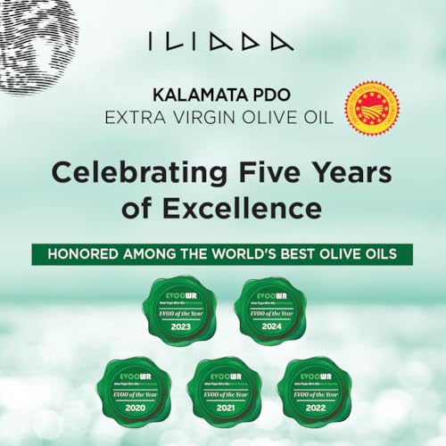 Iliada Kalamata PDO Extra Virgin Olive Oil, 500mL | Multi-Awarded | Single Region 100% Greek | Monovarietal Koroneiki | Cold Press | Polyphenol Rich | Chef's Favorite - Image 5