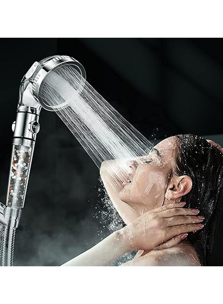 Sky Touch High Pressure Filtered Shower Head For Hard Water And Filtering Impurities, Hand Held Shower Head With Filter Balls. - Image 2