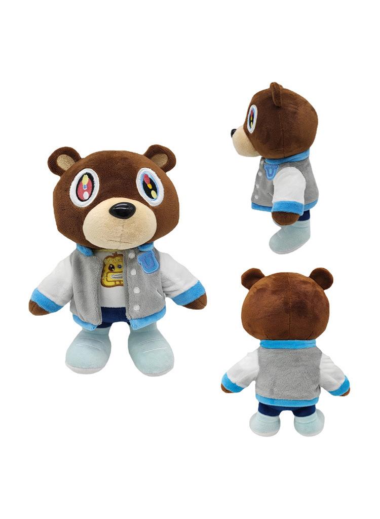 Cartoon Doll Kanye Teddy Bear Stuffed Plush Toy For Kids Gifts Multicolour-A 25CM - Image 3