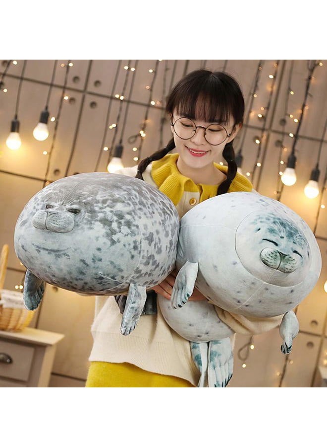 EHOTONG Cute Blob Seal Pillow, Chubby Seal Plush Hug Pillow Soft Stuffed Animal Toy (White, 24") - Image 4
