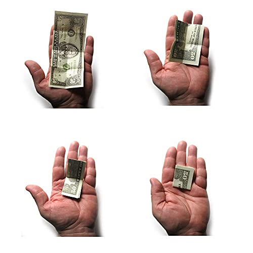 MilesMagic Magician's Animated Bill Gimmick Mysteriously Self Folding Dollar Note Real Invisible Levitation Illusion Effect Street Stage Close-Up Magic Trick - Image 1