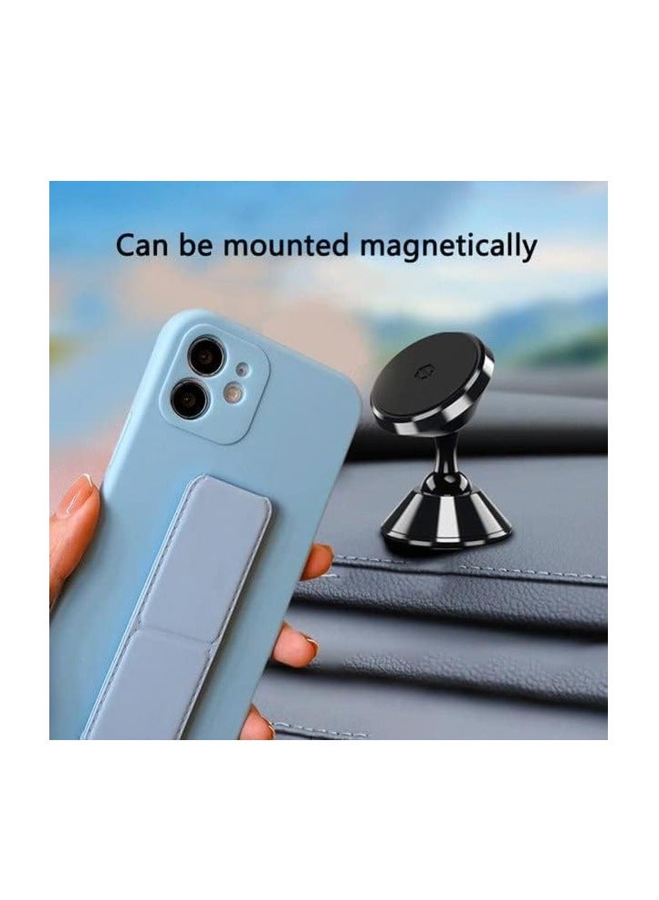 ميجوفاست حامل هاتف محمول مغناطيسي كسول متعدد الوظائف حامل عمودي وأفقي قابل للطي حامل خلفي للهاتف المحمول   أسود - Image 4