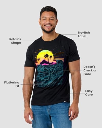 INTO THE AM Tree of Life Men's Tee - Nature Themed Graphic T-Shirts (Black, 3X-Large) - Image 3