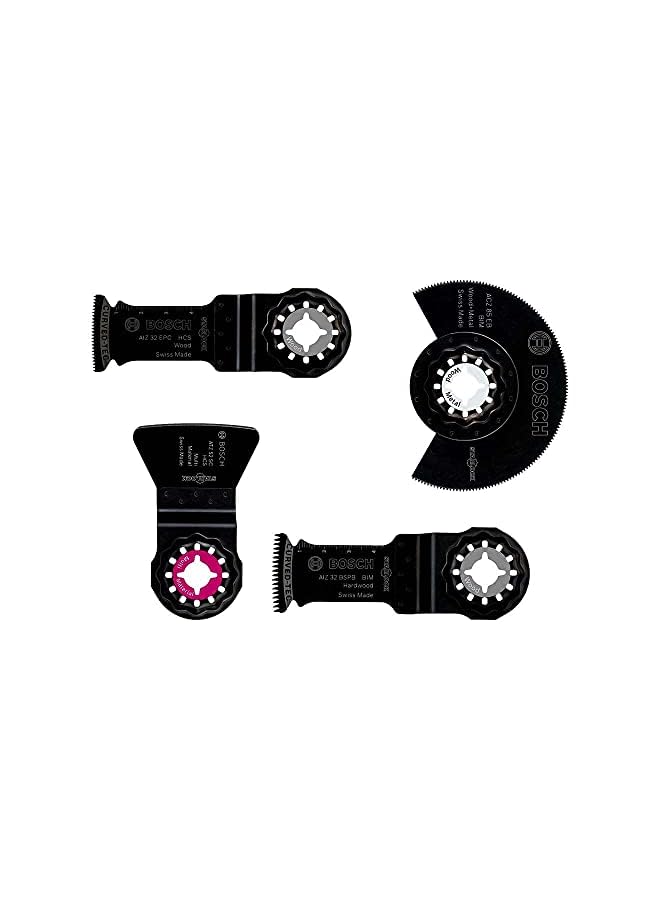 BOSCH Floor And Installation Set For Multi Tools Accessories Set Includes Star Lock Accessories For Sawing Plunge Cutting And Scraping Various Materials 4 Pcs - Image 2