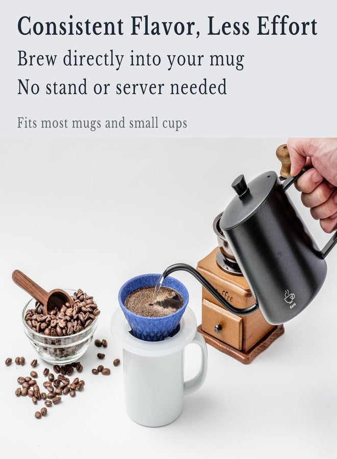 Wablade ekubo one drip Ceramic Coffee Filter Pour Over Cone Dripper, Paperless Permanent Reusable Manual Brewer, No Paper Filter, Fuller Flavor Rich Aroma, 1–2 Cup, Made in Japan (Brown) - Image 3