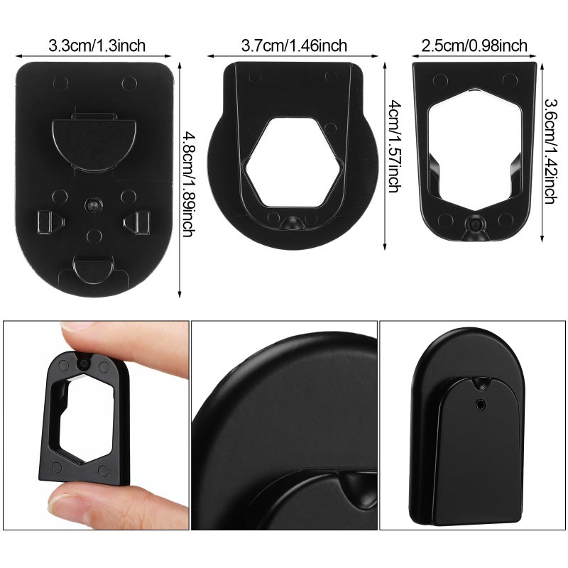 Shimeyao 6 Pcs Rear View Mirror Three Metal Bracket Adapters Rear View Mirror Bracket Adapter to Fit Other Oscillating Accessories - Image 2