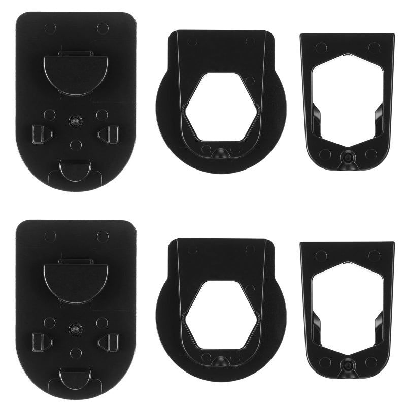 Shimeyao 6 Pcs Rear View Mirror Three Metal Bracket Adapters Rear View Mirror Bracket Adapter to Fit Other Oscillating Accessories - Image 1