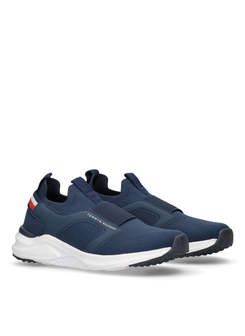 TOMMY HILFIGER - Kids Lace Up Low Top Sneakers - Image 1