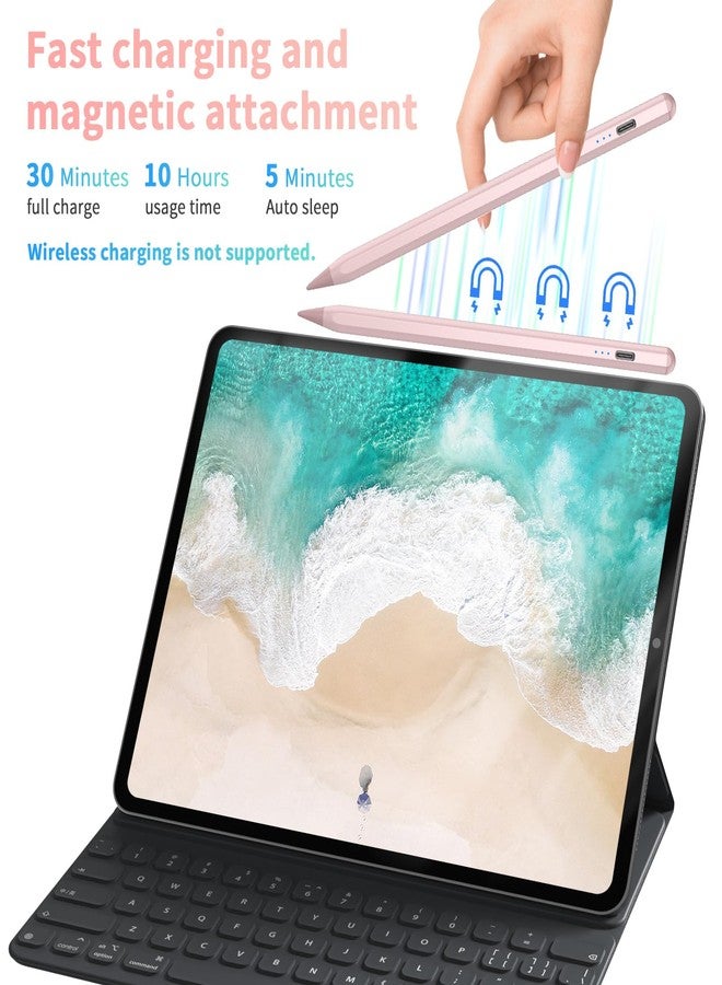 HZD Stylus Pen for iPad 2024-2018, 30Mins Fast Charging with Tilt Sensitivity & Palm Rejection & Magnetic, Pen for iPad 10/9/8/7/6th, iPad Air 3/4/5/11/M2, iPad Mini 6/5th, iPad Pro 12.9/11/13-Inch M4 - Image 2