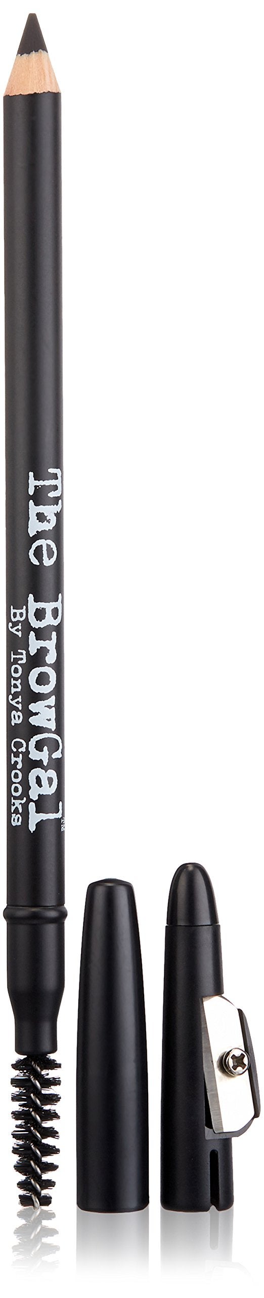 The BrowGal Skinny Eyebrow Pencil, Black, 0.04 Oz