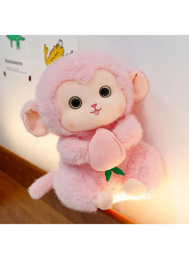 SCOOBA - SCOOBA Bigeye Monkey Soft to 25cm Size (Pink Monkey) - Image 1