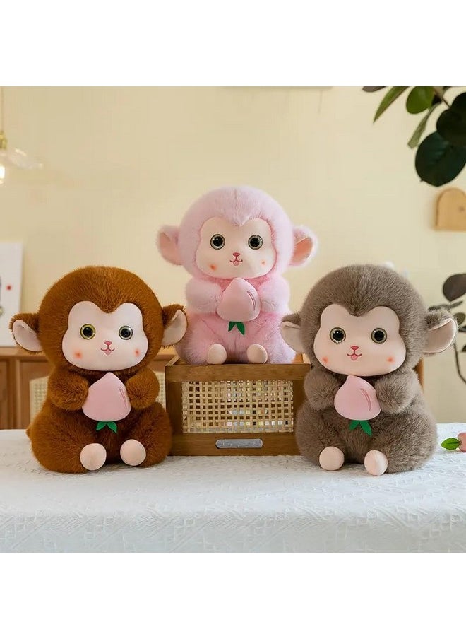 SCOOBA - SCOOBA Bigeye Monkey Soft to 25cm Size (Pink Monkey) - Image 1