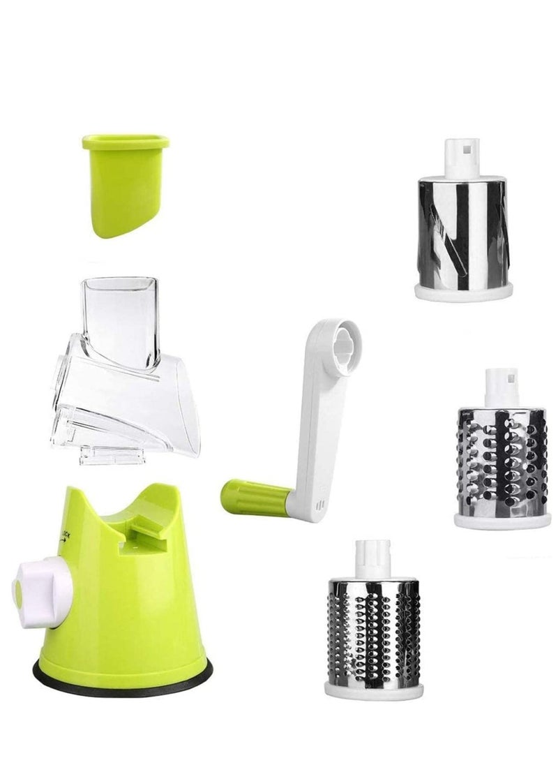 Manual Vegetable Cutter Slicer Grater Roller Shredder Vegetable Fruit Chopper Multifunction 3 in 1 Round Cutter Spiralizer Tools