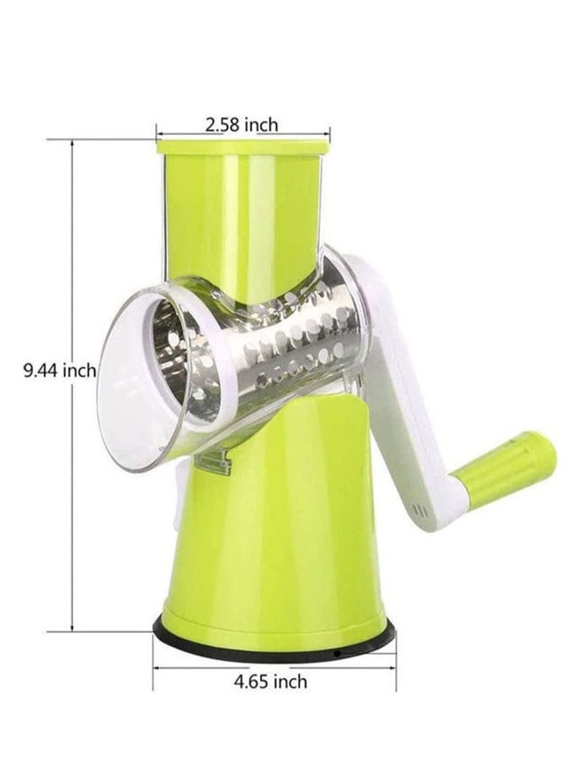 Manual Vegetable Cutter Slicer Grater Roller Shredder Vegetable Fruit Chopper Multifunction 3 in 1 Round Cutter Spiralizer Tools