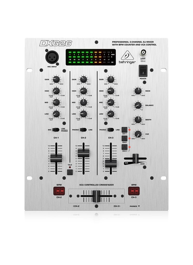 behringer Behringer Pro Mixer DX626 3-Channel DJ Mixer  - Image 2