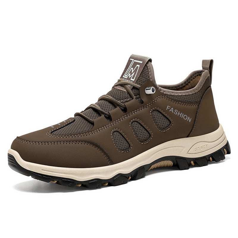 Men'S Spring Shoes For Middle-Aged And Elderly Dads, Soft-Soled Lightweight Sports Shoes, One-Piece Drop-Shipping, Outdoor Large-Size Walking And Hiking Shoes - Image 1