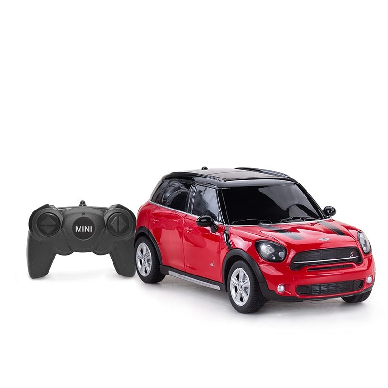 RASTAR BMW 1:24 RC Cars Remote Control Mini Cooper Countryman Model Car Toy Mini Cooper Car for Kids, Red - Image 1
