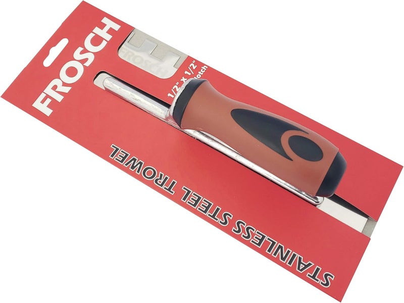 Frosch Stainless Steel Square Notch Tile Trowel (1/2"X1/2") - Image 3