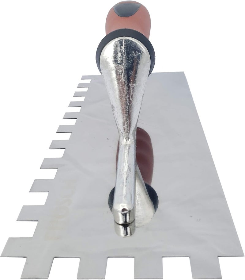 Frosch Stainless Steel Square Notch Tile Trowel (1/2"X1/2") - Image 2