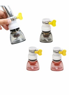 Y&D 3Pcs Retractable Tap Head Water Faucet Extender Splash-proof Kitchen Filter 360-degree Adjustable Filtration 