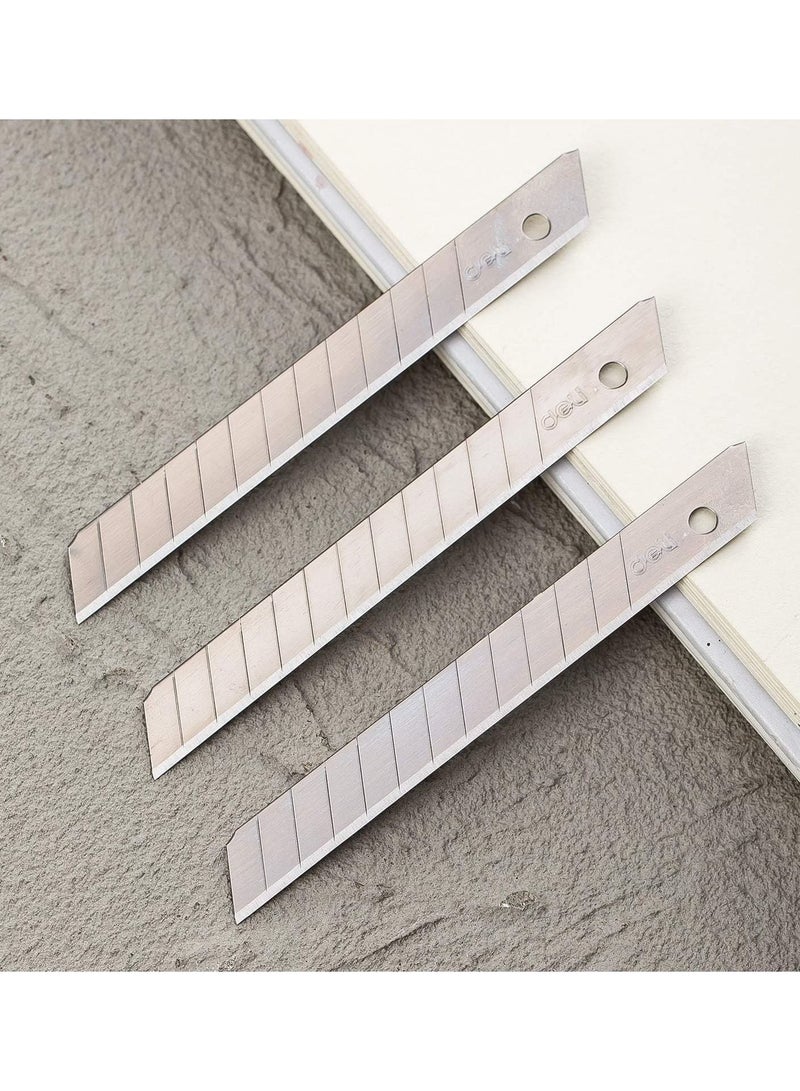 Deli إعادة تعبئة شفرات سكين القطع 30 قطعة بعرض 9 مم - Image 2