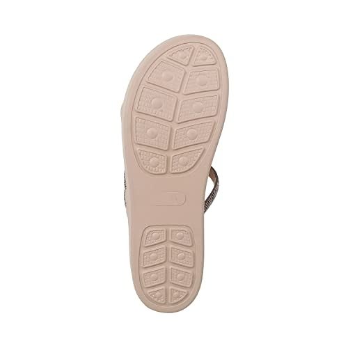 Mochi Women Beige Wedge Heel Comfort Sandal UK/7 EU/40 (34-97) - Image 4