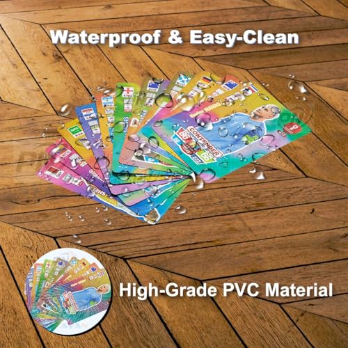 PN AVAN Football Card Set Waterproof Plastic Card Rainbow 55 Card (Rainbow Colour) - Image 3