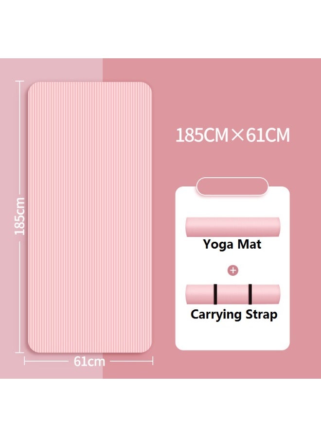 Anti-Tear 15MM Ultra-Thick Yoga Mat Exercise Mat With Carrying Strap - Image 2