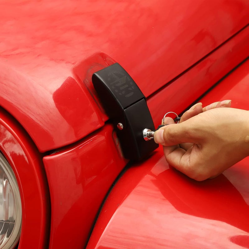 JeCar Aluminum Bonnet Latches with American Flag for Jeep Wrangler 2007-2023 JK JL Gladiator JT - Image 3