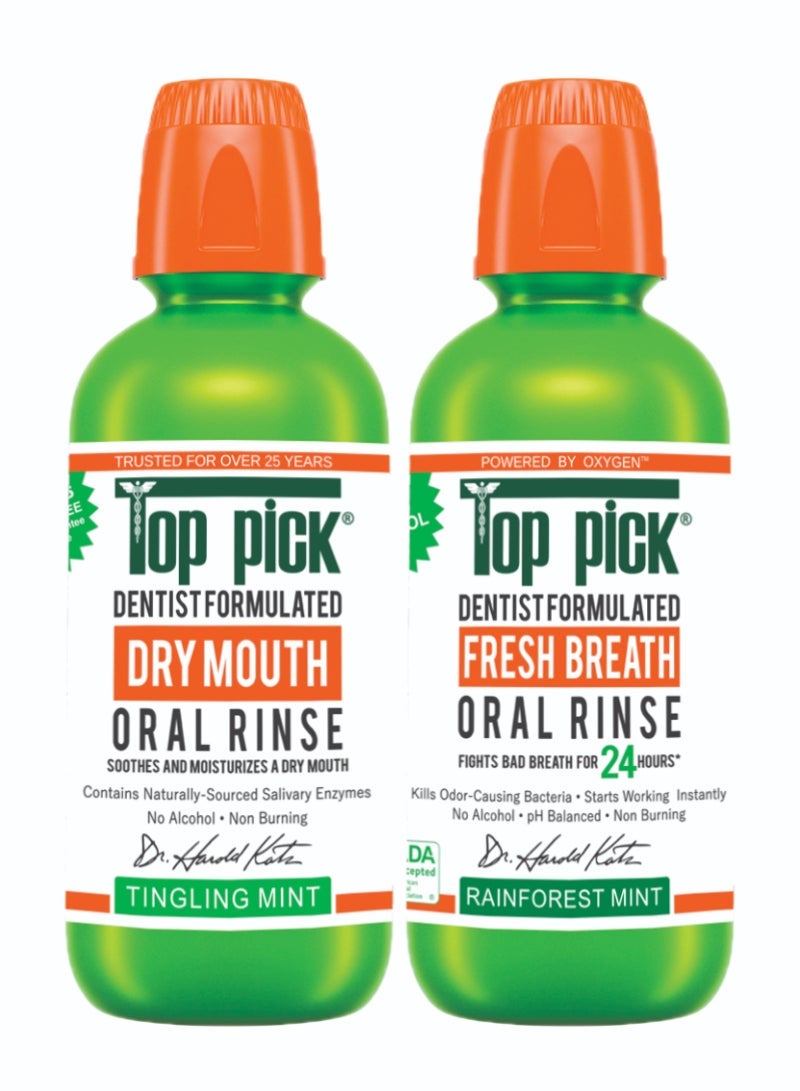 Fresh Breath Oral Rinse Rainforest Mint, Single Pack for Revitalizing Freshness