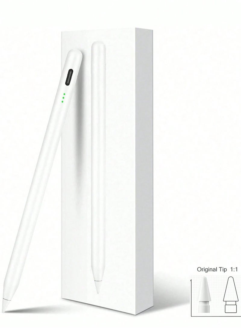 Stylus Pen Fast Charging Compatible With iPad Pencil With Palm Rejection Tilt Sensitivity Work For 2018-2024 iPad Air 3/4/5 iPad Mini 5/6 iPad 6/7/8/9/10 iPad Pro 11 iPad Pro 12.9