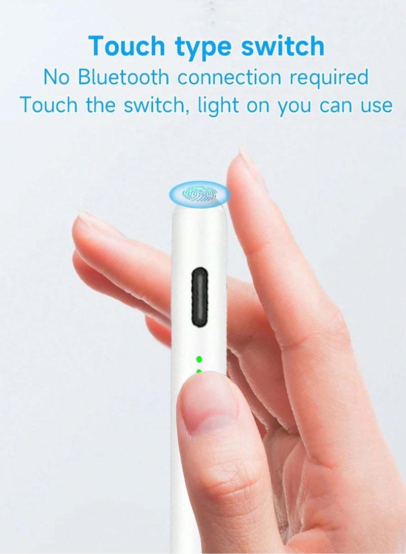 Stylus Pen Fast Charging Compatible With iPad Pencil With Palm Rejection Tilt Sensitivity Work For 2018-2024 iPad Air 3/4/5 iPad Mini 5/6 iPad 6/7/8/9/10 iPad Pro 11 iPad Pro 12.9