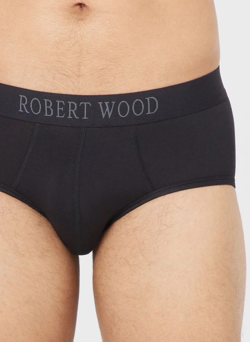 Robert Wood Pack Of 2 Luxury Modal Briefs With Antibacterial Finish