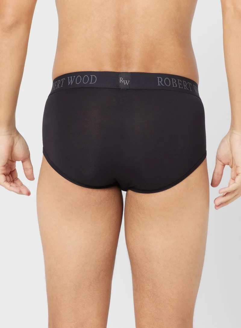 Robert Wood Pack Of 2 Luxury Modal Briefs With Antibacterial Finish