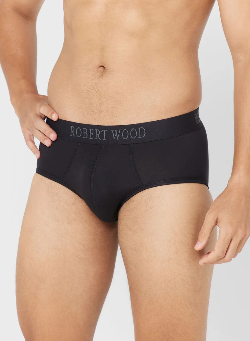 Robert Wood Pack Of 2 Luxury Modal Briefs With Antibacterial Finish