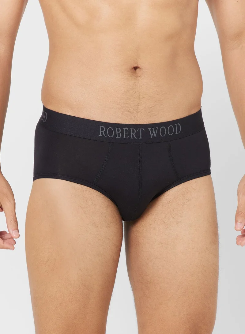 Robert Wood Pack Of 2 Luxury Modal Briefs With Antibacterial Finish