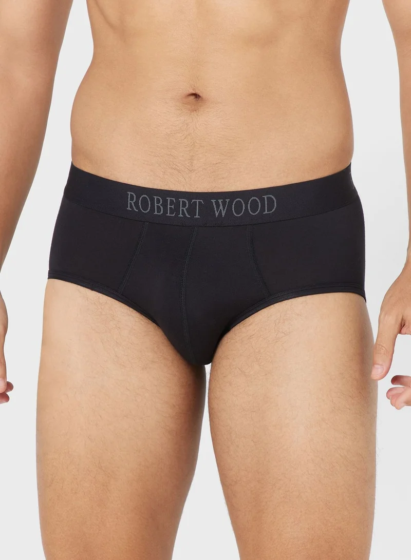 Robert Wood Pack Of 2 Luxury Modal Briefs With Antibacterial Finish