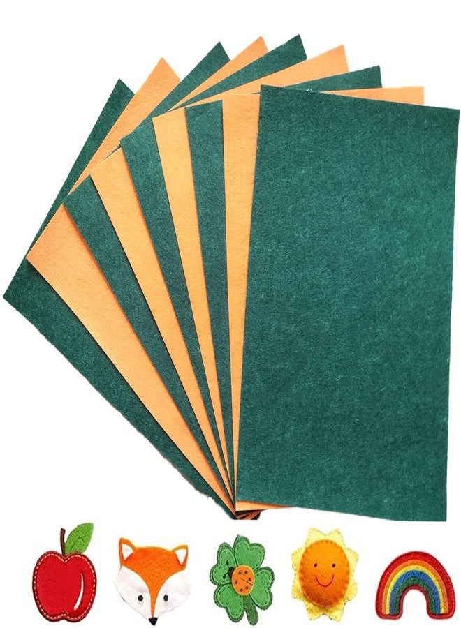 CANVASS Pack of 10 Bright A4 Size Multicolored Stiff Felt Sheet 21x31 cm 8x12 Inches (A4 Size, Yellow Green) - Image 1
