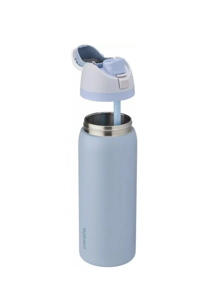 Owala Freesip Insulated Stainless Steel Water Bottle With Straw For Sports And Travel, Bpa-Free,Freesip Insulated Stainless Steel Water Bottle With Straw For Sports And Travel, Bpa-Free, Sea Salt 32OZ  - Image 4