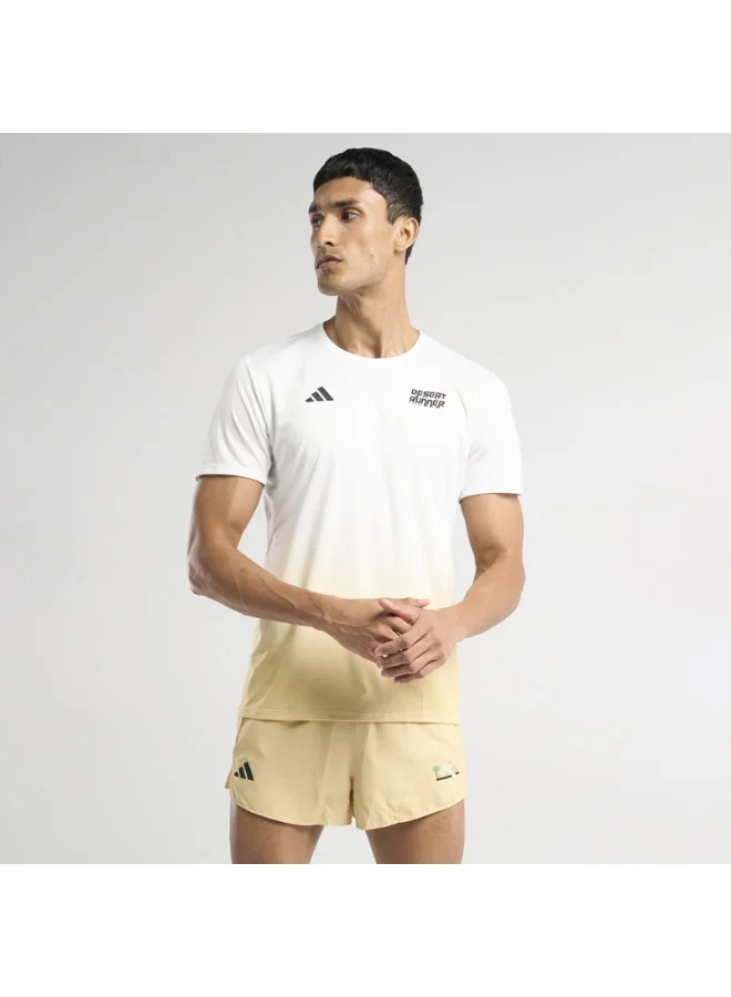 adidas تي شيرت أديداس ديزرت رنر دوب للرجال بيج XS