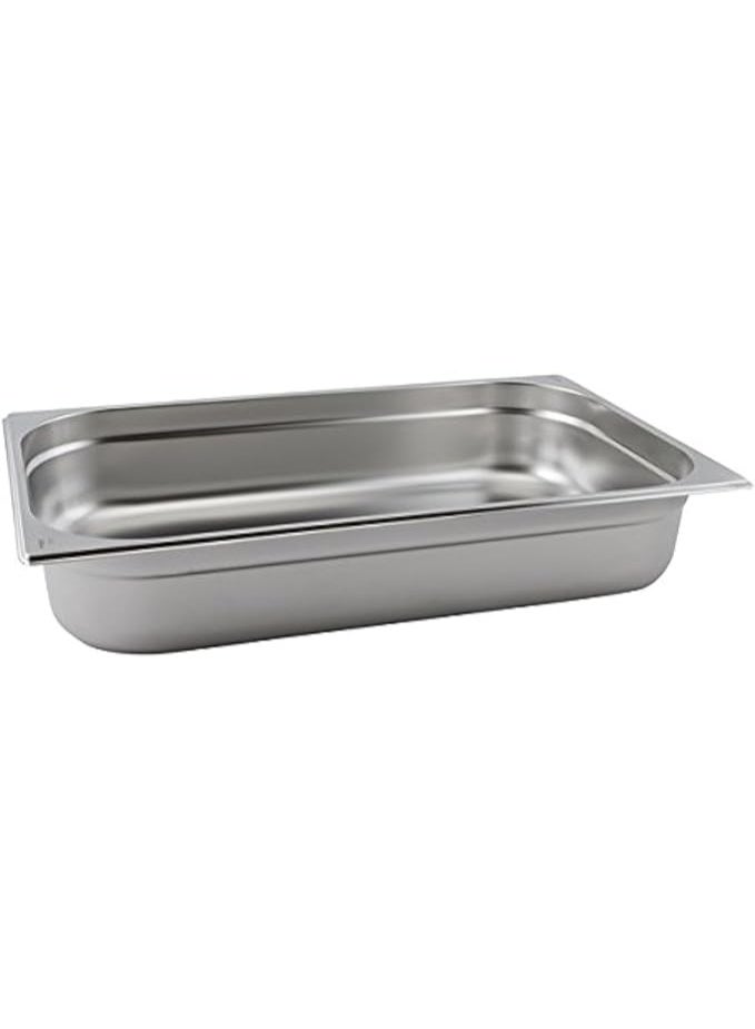 SOFIA REFRIGERATION GN Pan/Tray 1/1 10cm Stainless Steel Food Container Food Warmer, Food Storage, For Catering and Kitchen Use - Image 1