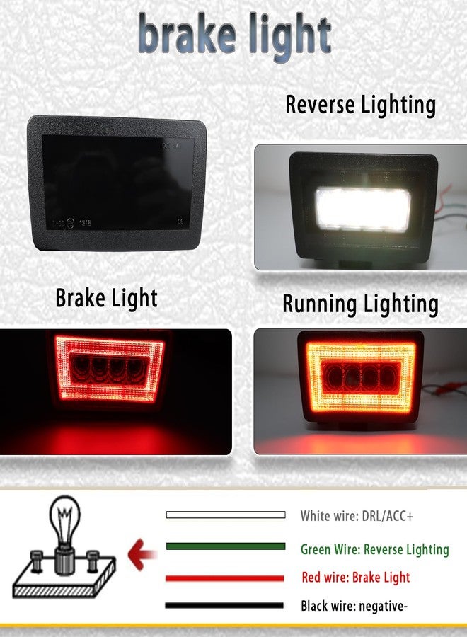 PGTOPONE JDM Smoked Lens Rear Fog Light Bumper Lamp Function As Running Brake Light Reverse Light Compatible with Subaru WRX STI, Impreza, XV Crosstrek (Wire Harness & Mounting Bracket) (Smoked) - Image 2