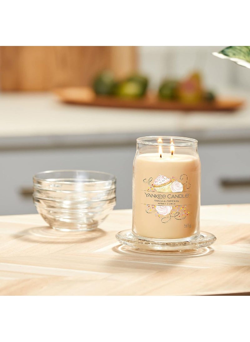 Yankee Yankee Candle Signature Scented Candle, Vanilla Cupcake Large Jar Candle with Double Wicks, Soy Wax Blend Long Burning Candle, Perfect Gifts for Women  - Image 5