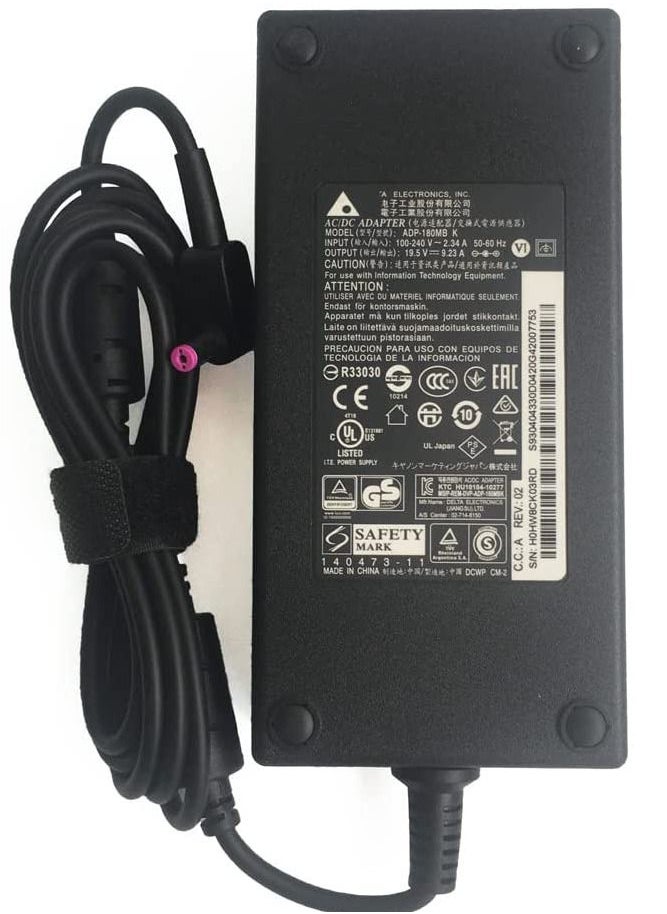 CS Original AC Adapter 180W 19.5V 9.23A for Acer Predator Helios 300 PH317 PH317-51 G3-572 G3-571 Aspire V Nitro 15 VN7-593G 17 VN7-793G A717-71G ADP-180MB Laptop Charger Power Supply  - Image 1