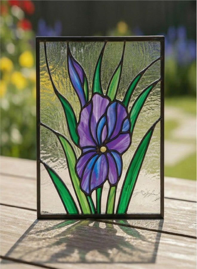 The Crafthives Floral Glass Painting Kit | DIY Flower Stained Glass Art Set with Acrylic Frames, Colours, Brushes & Outliner | Creative Glass Painting Craft Kit for Kids Beginners Adults - Image 5