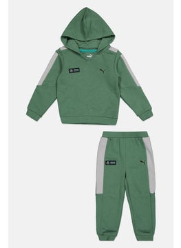 PUMA Toddlers Unisex 2Pcs Brand Logo Jogger Set, Deep Forest  - Image 1
