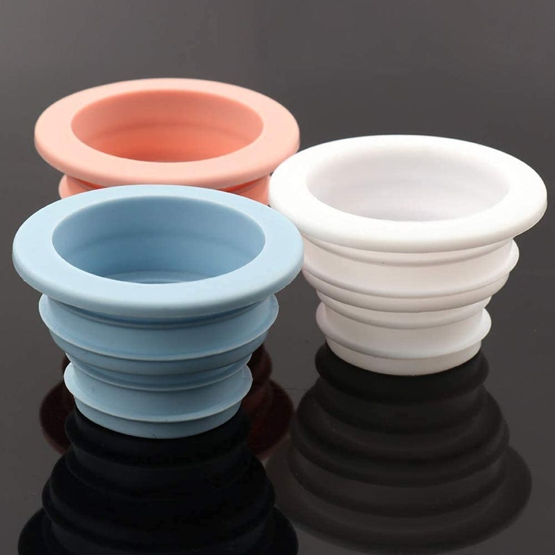 SHIDHMI SHIDHMI Silicone Drain Pipe Hose Sealing Plug, Washing Machine Plug Ring Hose Deodorant Sewer Seal Ring Clean Tool for Home Bathroom,Laundry Room,Kitchen,Floor Drain (Pack of 1 Radom Color)  - Image 5
